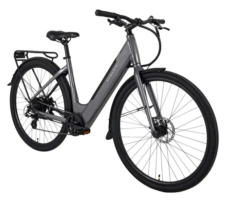 Dawes Scenic Low Step Electric Hybrid Bike In Dark Grey-1