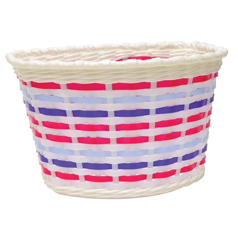 Oxford  Kids Woven Basket in White