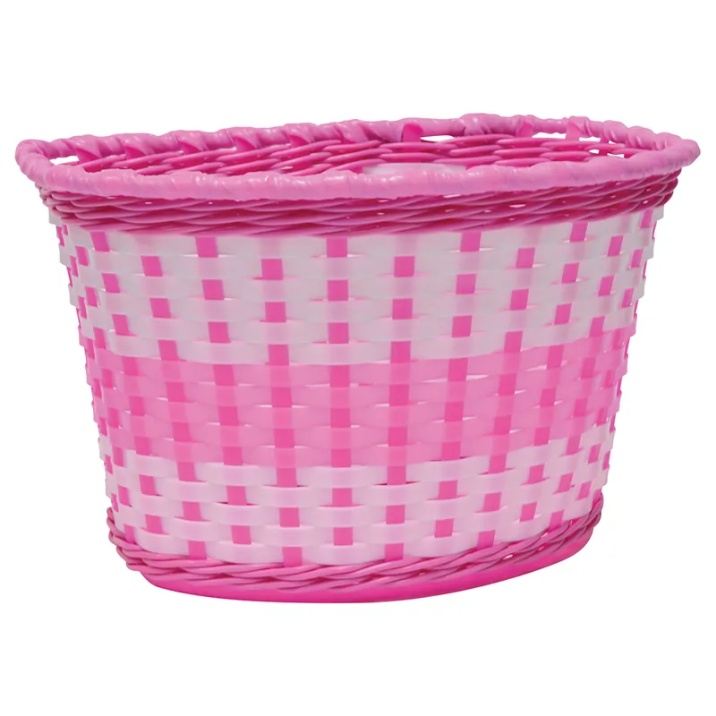 Oxford Junior Woven Basket in Pink