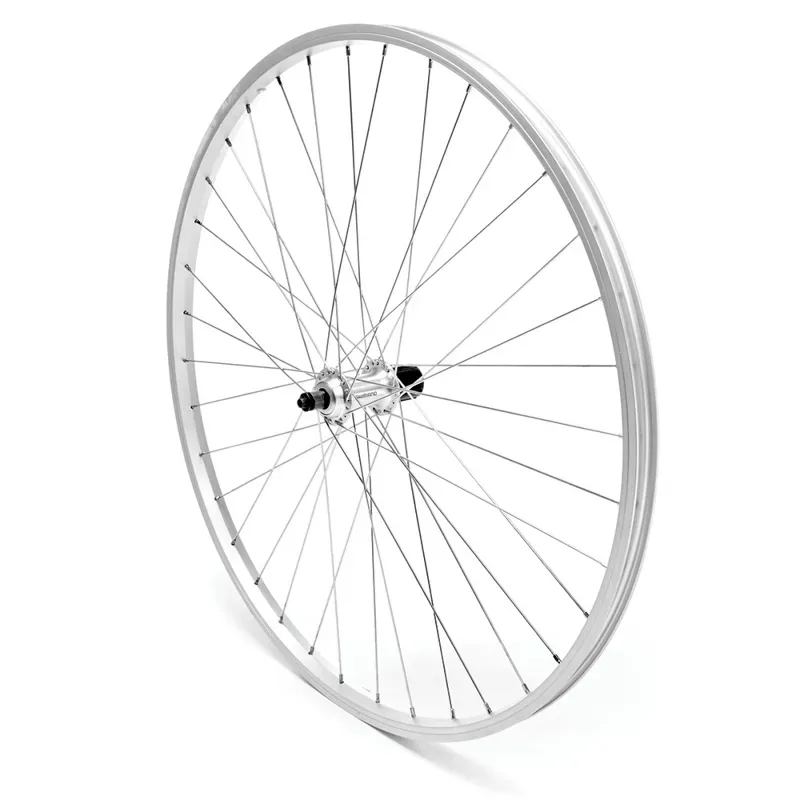 Rear Wheel 700c Hybrid Cassette Silver Single Wall QR