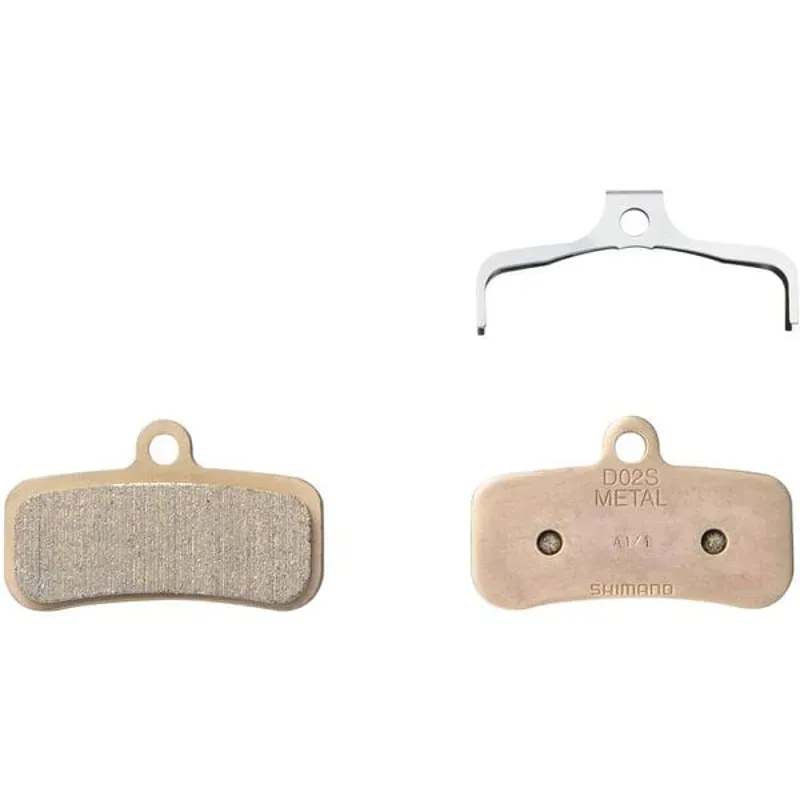 BRBX D02S Metal Pad/spg Steel Back Black pair