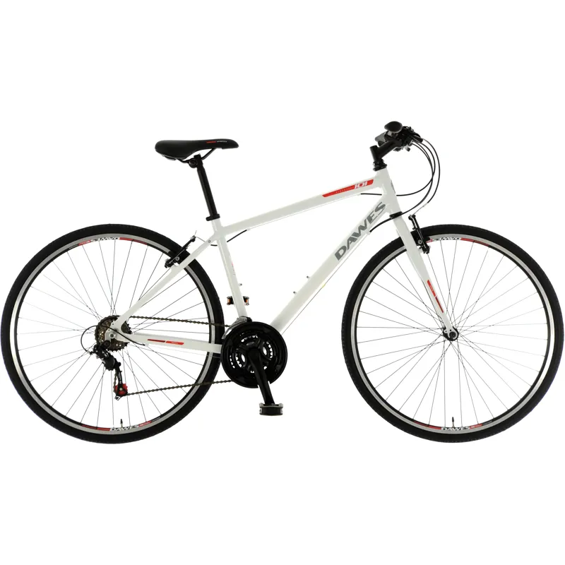 Dawes Discovery 101 Hybrid Bike in White