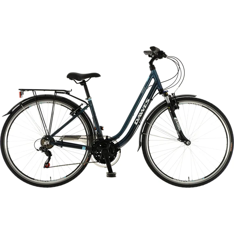 Dawes Mirage HT Low Step Urban Hybrid Bike in Dark Blue