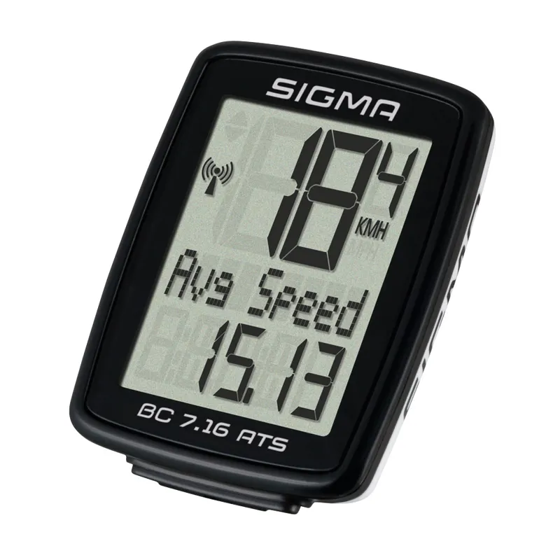 Sigma BC 7.16 Wireless ATS Cycle Computer in Black