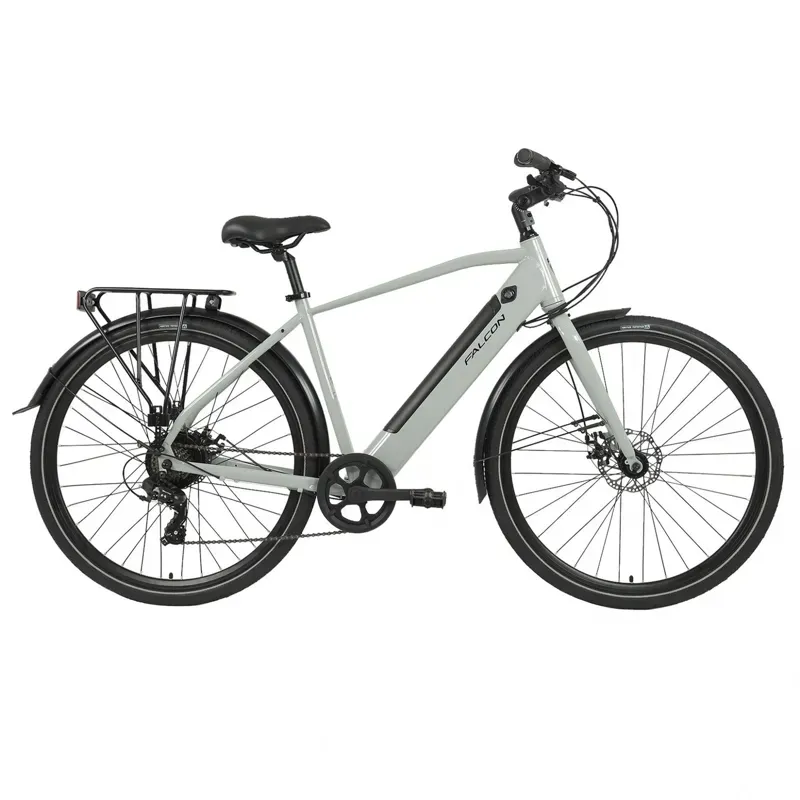 Falcon Liberty Crossbar Electric Hybrid Bike in Primer Grey