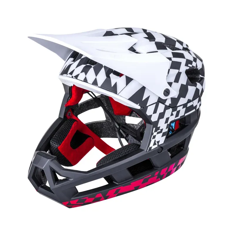 Kali Invader DH Helmet in Glitch - Black/White/Red