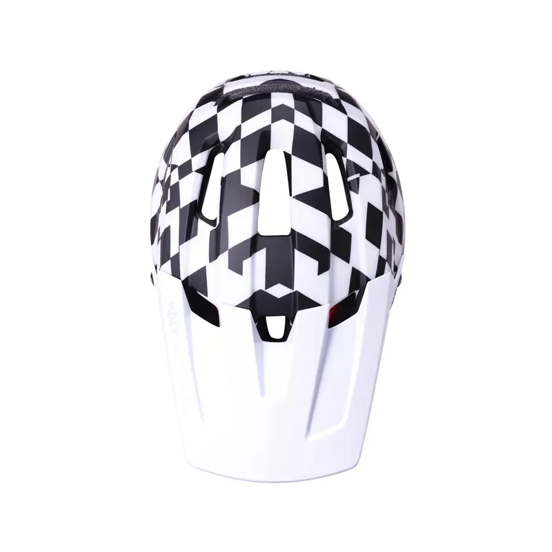 Kali Invader DH Helmet in Glitch - Black/White/Red-1