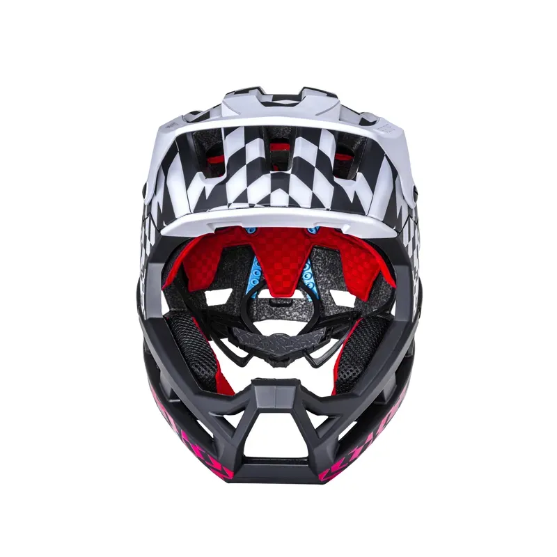 Kali Invader DH Helmet in Glitch - Black/White/Red-3
