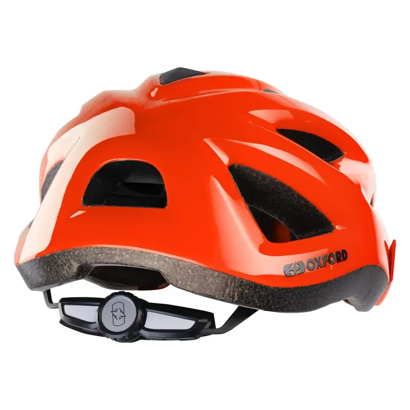 Oxford Helio 52-57cm Junior Cycle Helmet in Gloss Orange-1