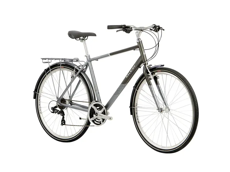 2020 Raleigh Pioneer Crossbar Hybrid Bike in Grey-8