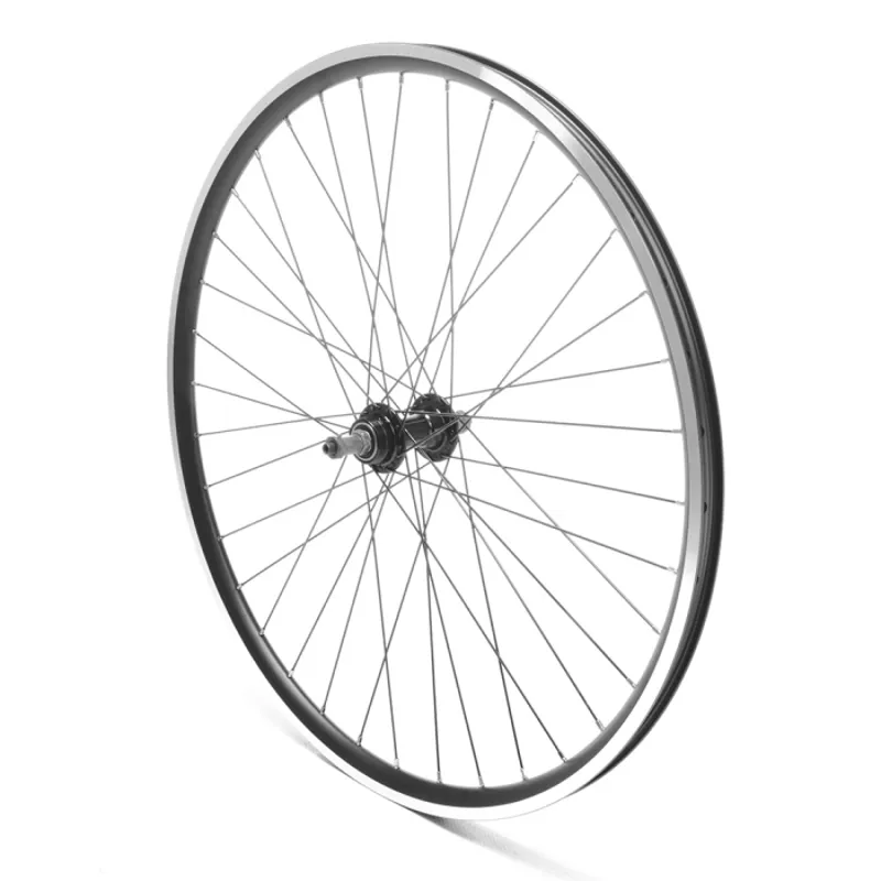 Rear Wheel 26' MTB Black Double Wall QR V- Brake
