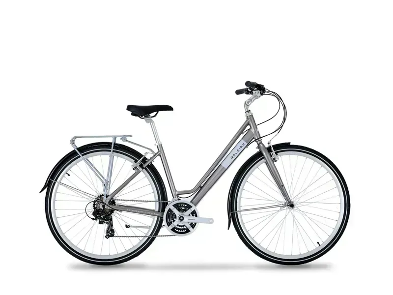 Raleigh Pioneer Low Step Hybrid Bike in Grey