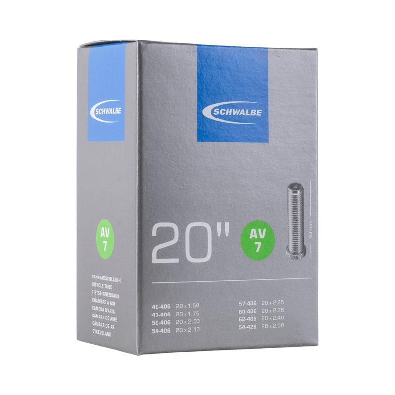 Schwalbe AV7 Inner Tube 20 X 1.50-2. 50-1