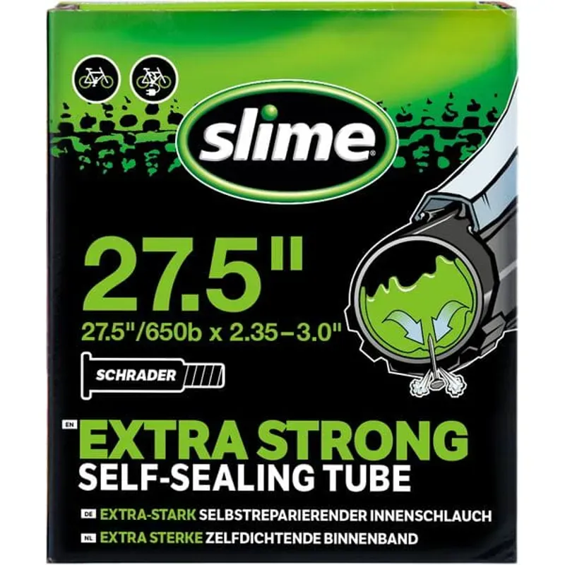 TUBE SLIME 27.5 Schrader Black 27.5 x 2.35 - 3.0 inches