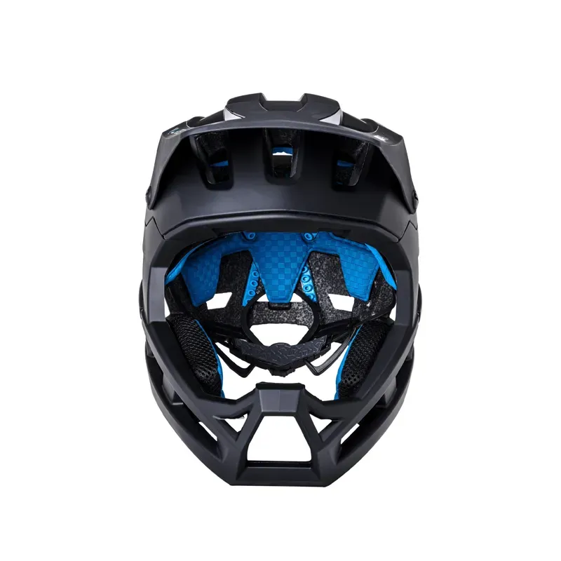 Kali Invader DH Helmet in Matt Black/Gloss Black-3